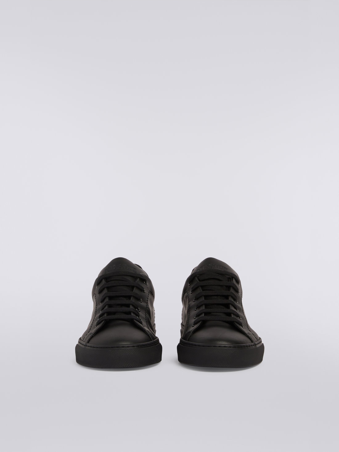 M Missoni Sneakers in pelle con inserto fiammato Enormi sconti