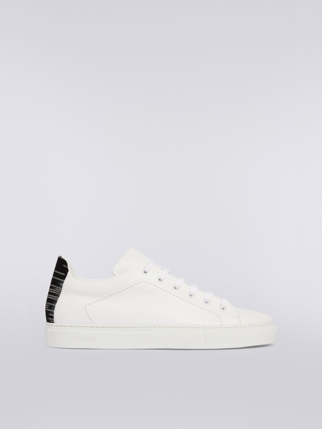 M Missoni Sneakers in pelle con inserto fiammato 50% di sconto con spedizione gratuita