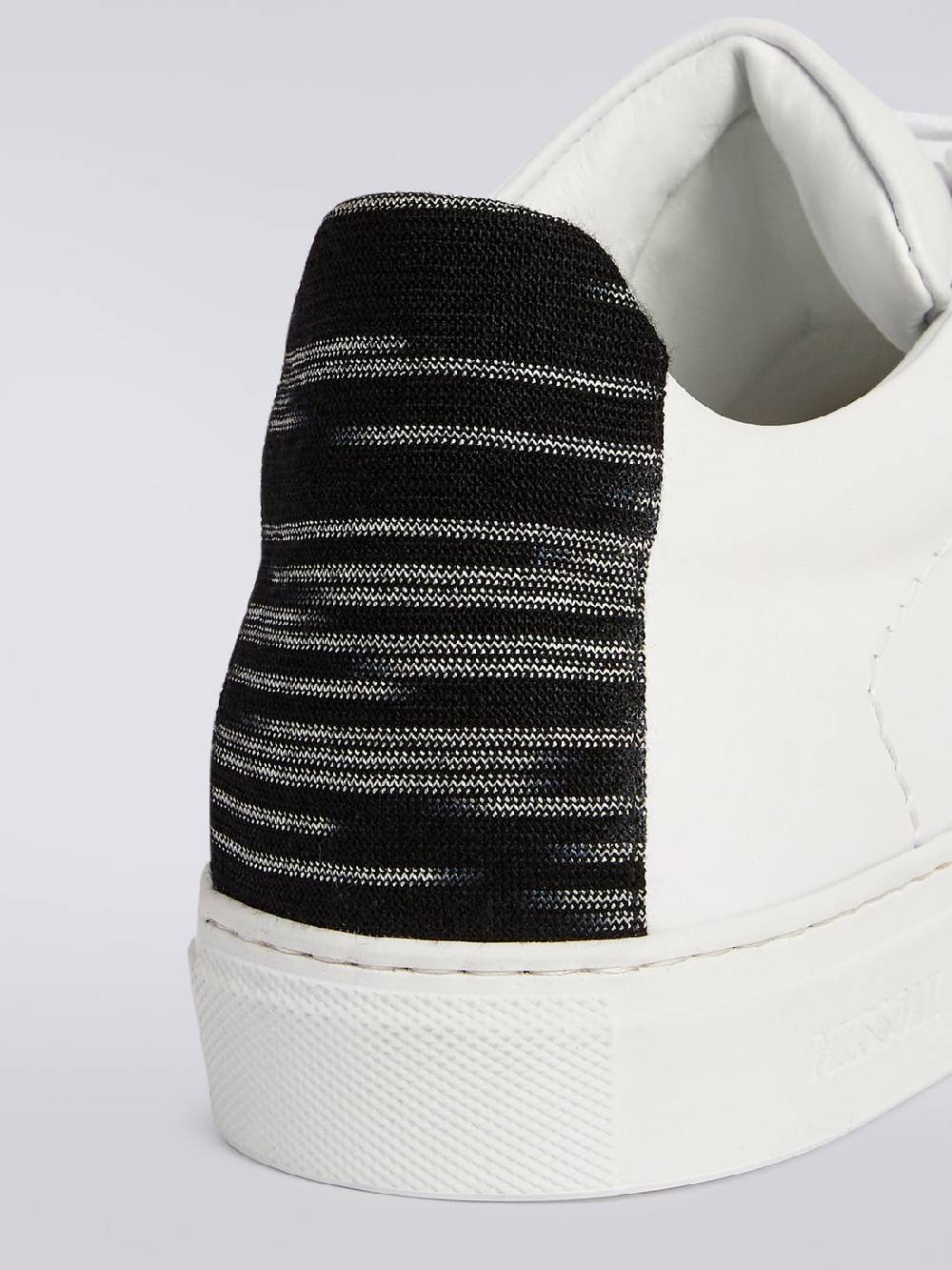 M Missoni Sneakers in pelle con inserto fiammato 50% di sconto con spedizione gratuita