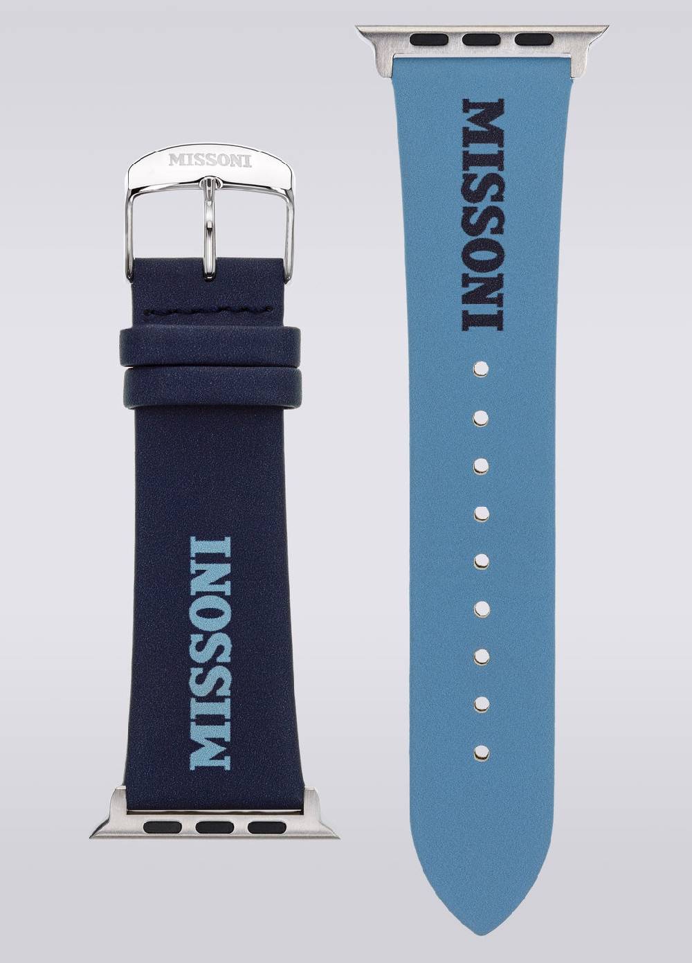 M Missoni Cinturino Apple con scritta Missoni da 24 mm Esporta salva