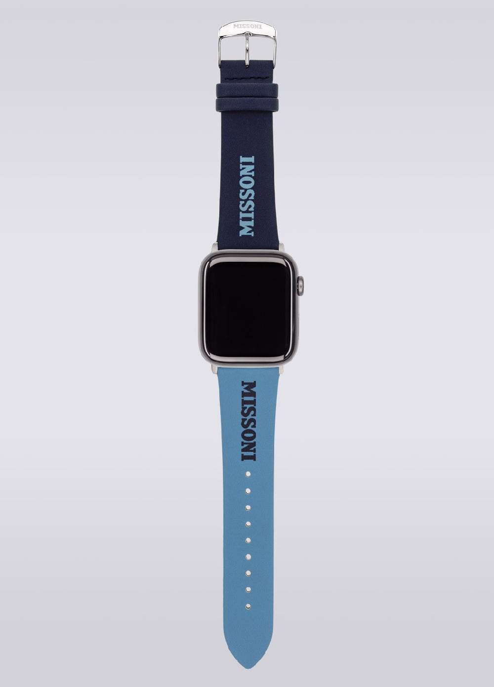 M Missoni Cinturino Apple con scritta Missoni da 24 mm Esporta salva