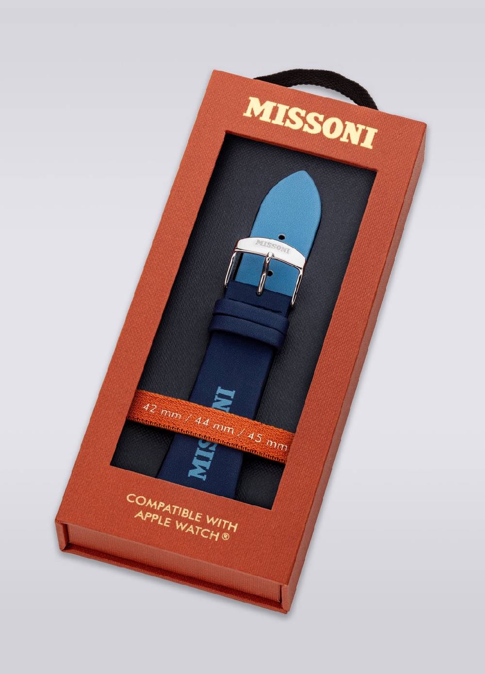 M Missoni Cinturino Apple con scritta Missoni da 24 mm Esporta salva