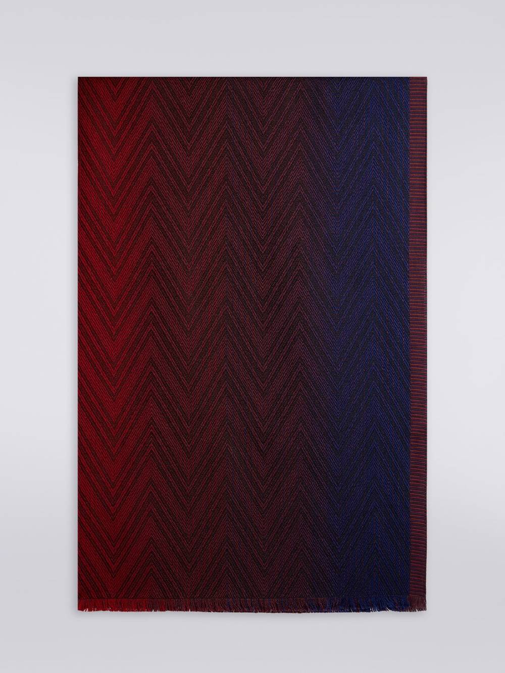 M Missoni Stola in maglia di viscosa e lana chevron con bordi sfrangiati Italia