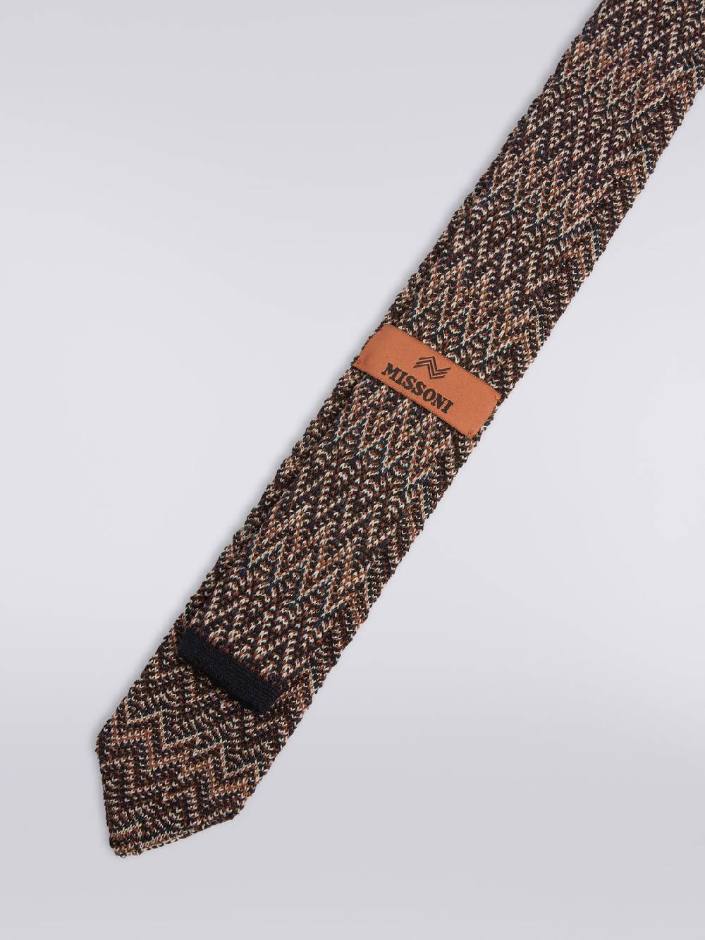 M Missoni Cravatta in lana e seta chevron In Linea