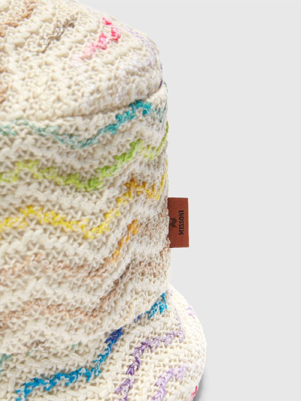 M Missoni Bucket hat in maglia di misto cotone chevron Spedizione Gratuita