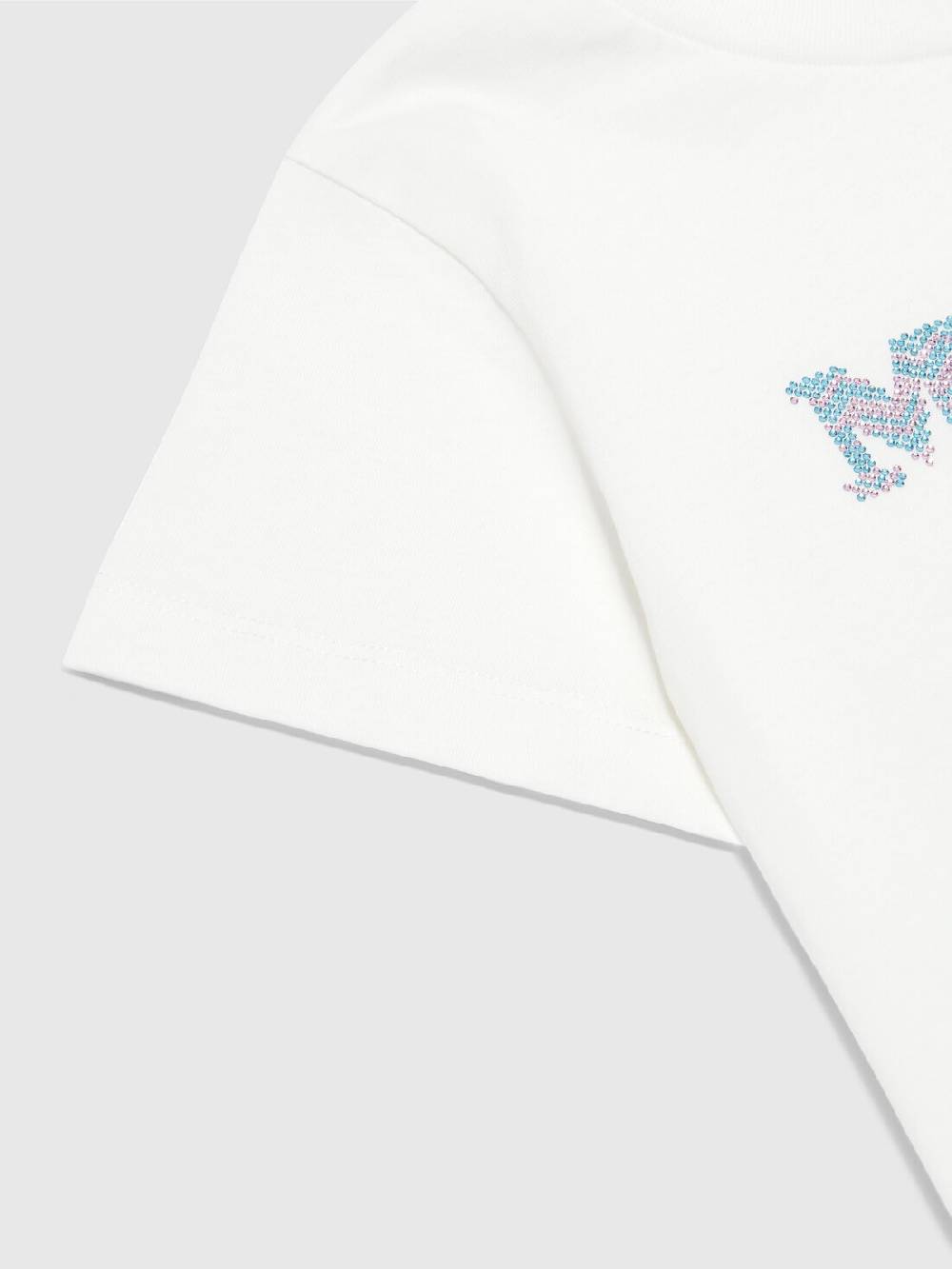 M Missoni T-shirt in jersey di cotone logata Pezzi Unici