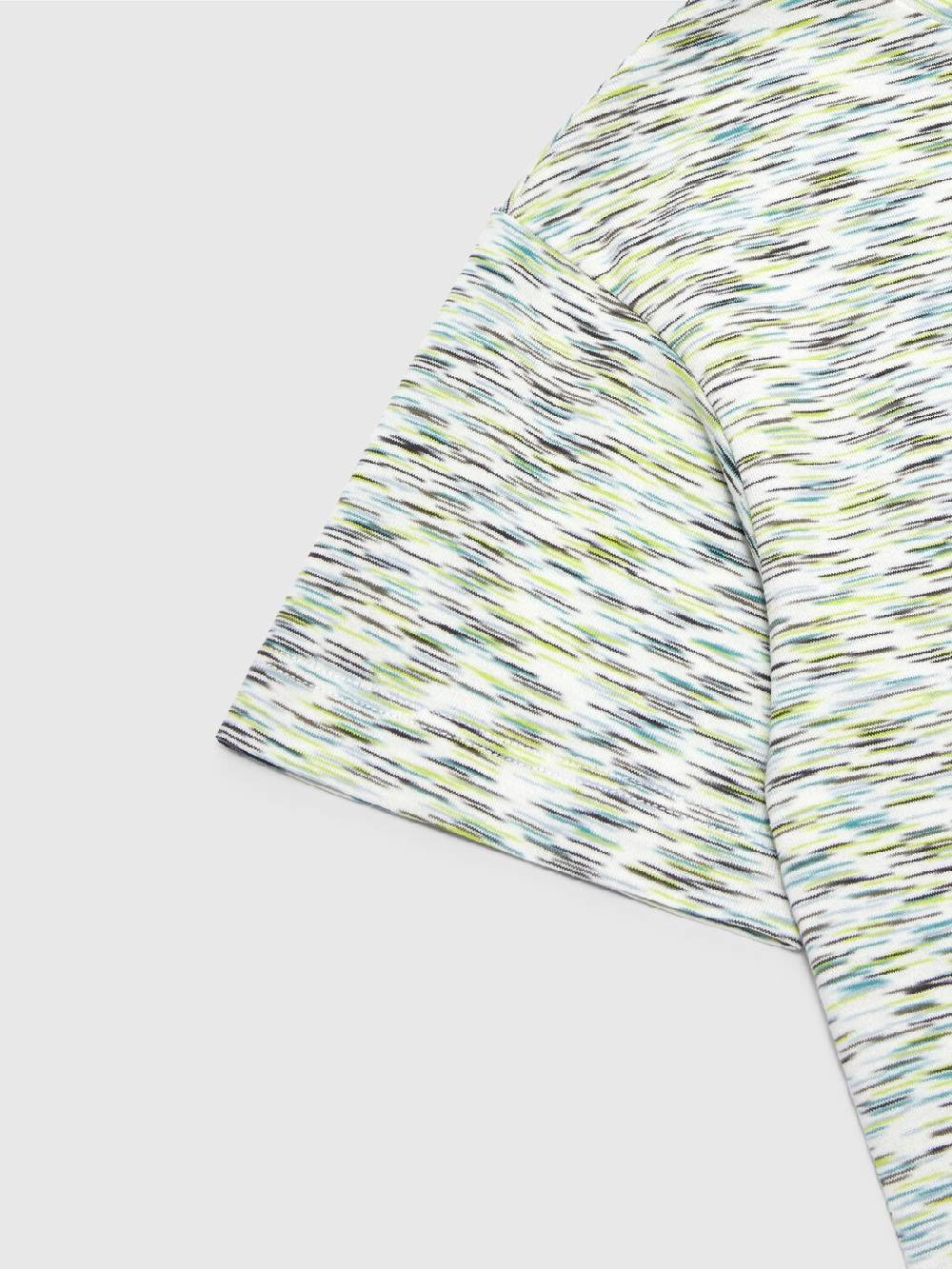 M Missoni T-shirt in cotone fiammato con scritta logo Soddisfazione Garantita
