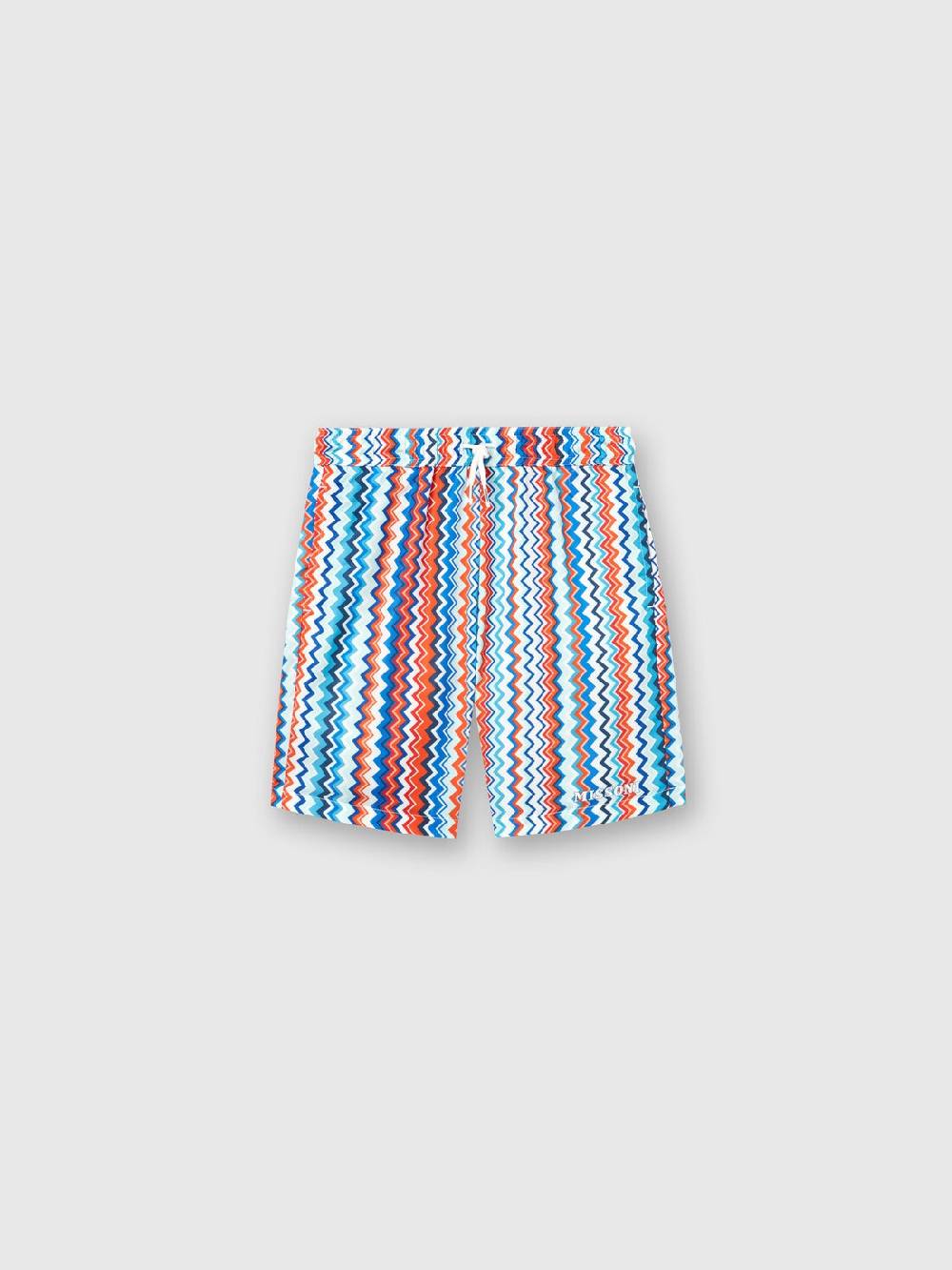 M Missoni Boxer mare con stampa zig zag e logo Negozi Online