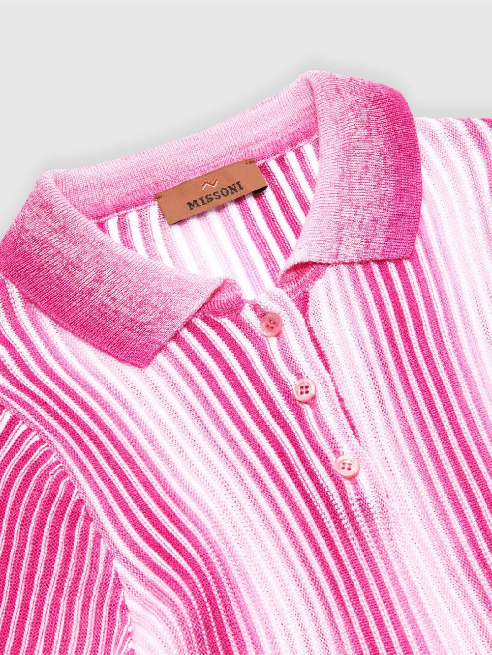 M Missoni Abito midi in maglia di viscosa a righe Fino Al -60%