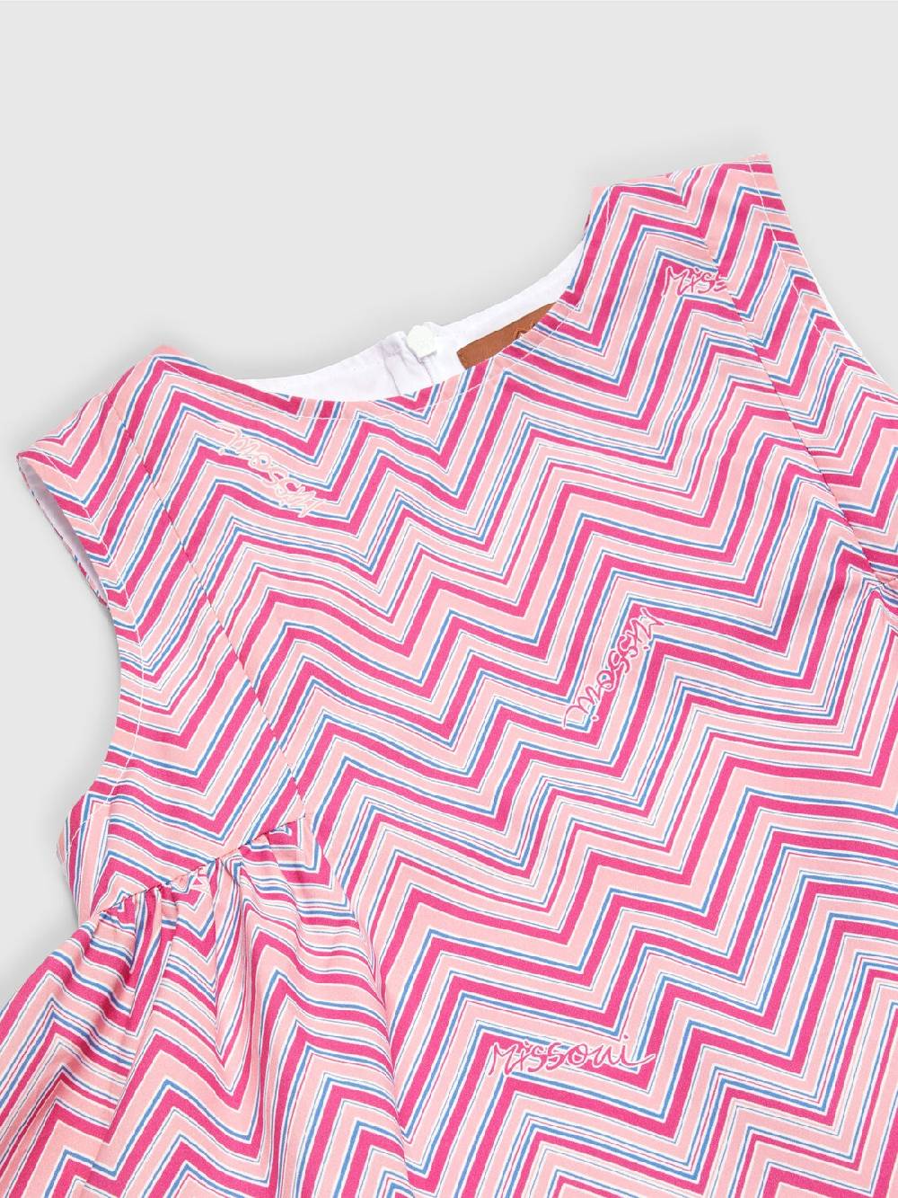 M Missoni Abito in cotone con stampa zig zag Shopping Online
