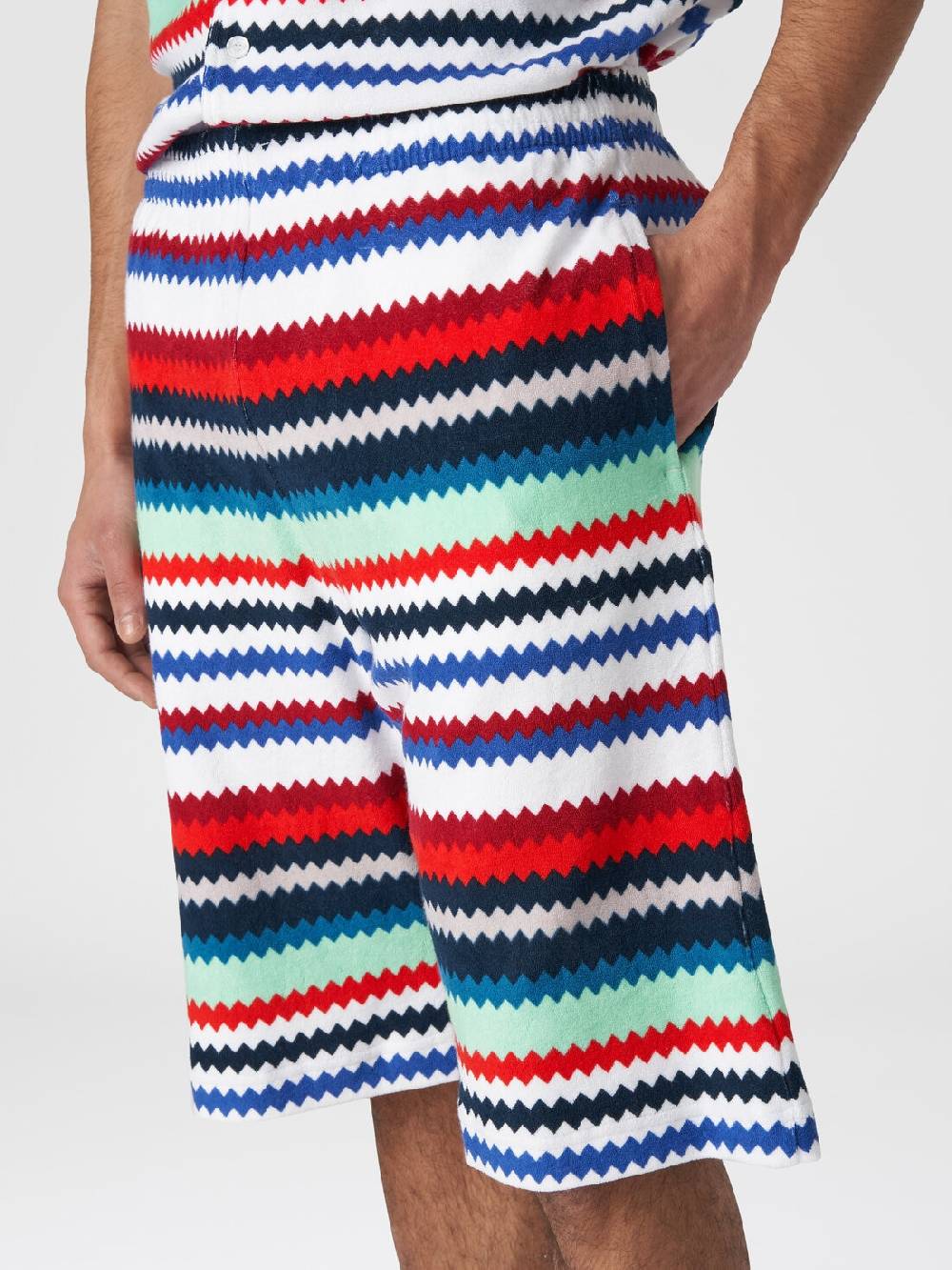 M Missoni Shorts in spugna stampa zig zag Convenienza