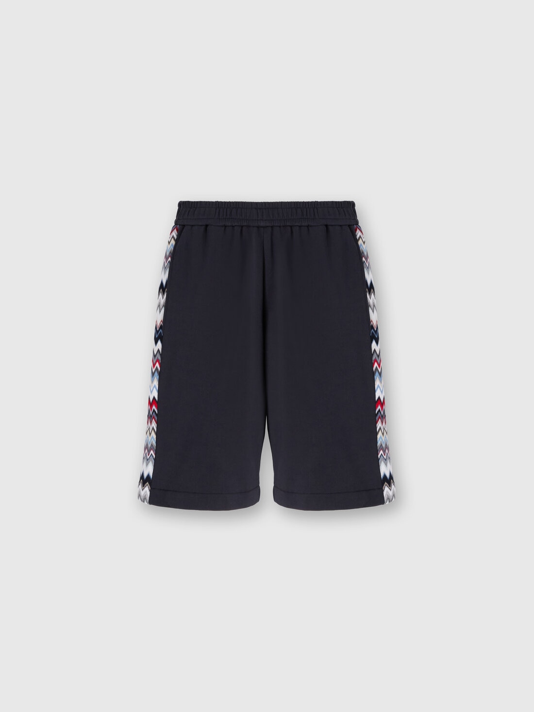 M Missoni Shorts in cotone con inserti chevron Novità