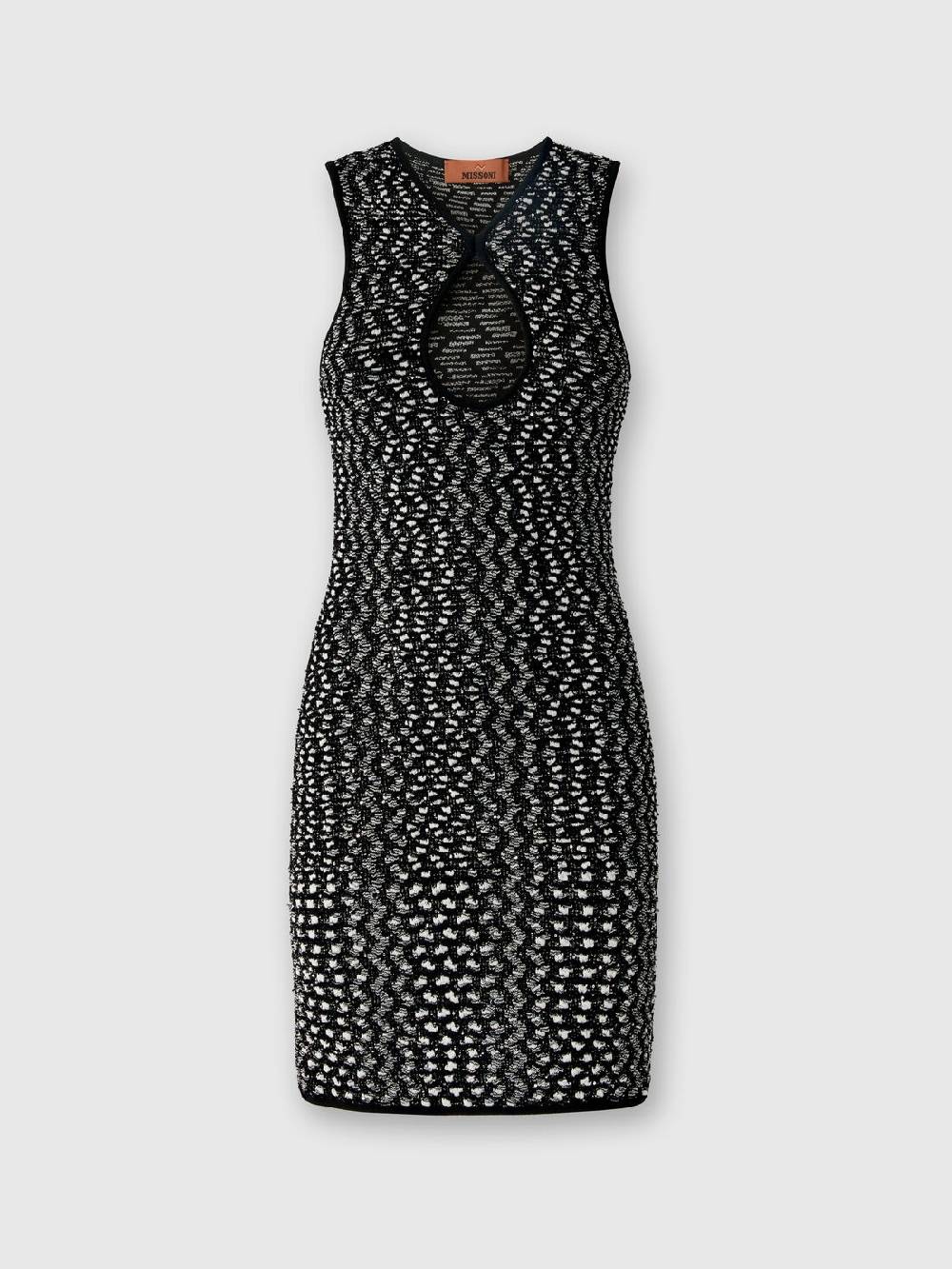 M Missoni Mini-abito senza maniche zig zag con paillettes Offerta