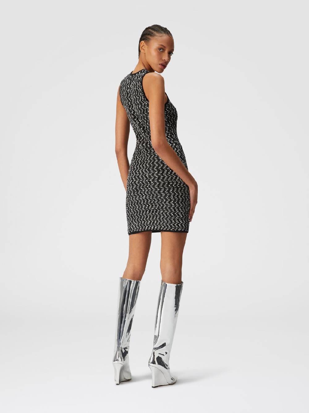 M Missoni Mini-abito senza maniche zig zag con paillettes Offerta