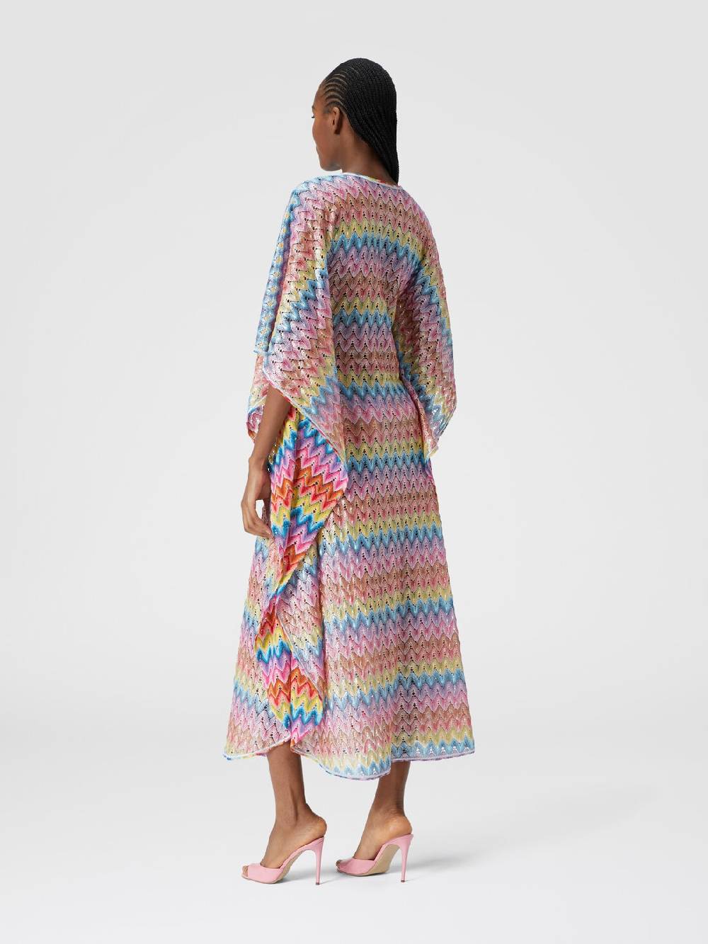 M Missoni Caftano copricostume lungo in pizzo spalmato Economico