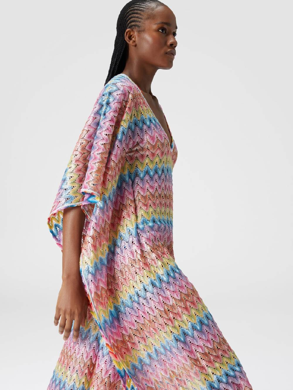 M Missoni Caftano copricostume lungo in pizzo spalmato Economico