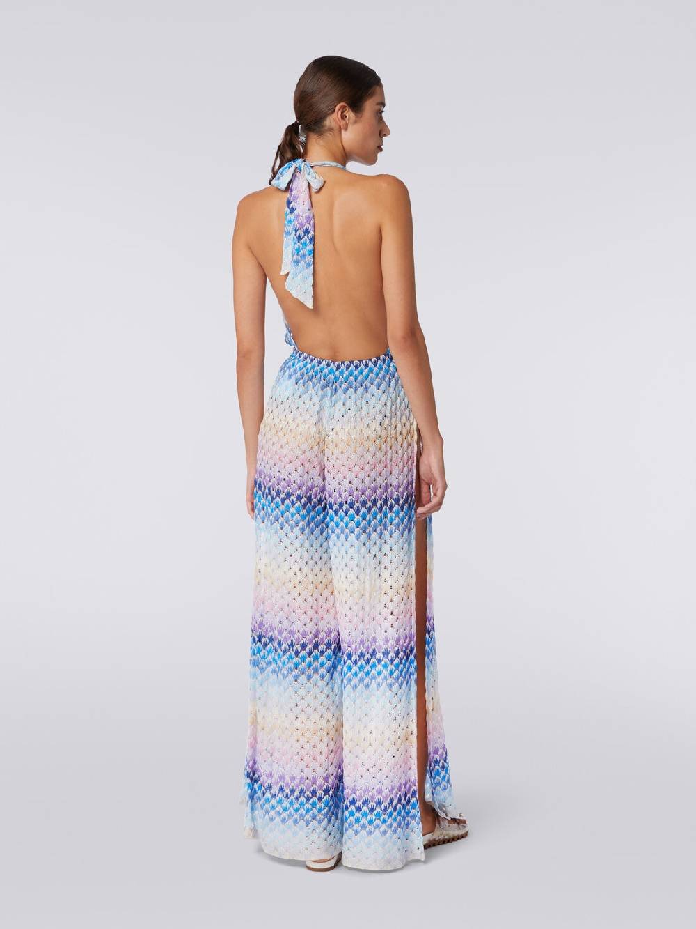 M Missoni Tuta pantalone effetto pizzo dégradé con lurex In Vendita