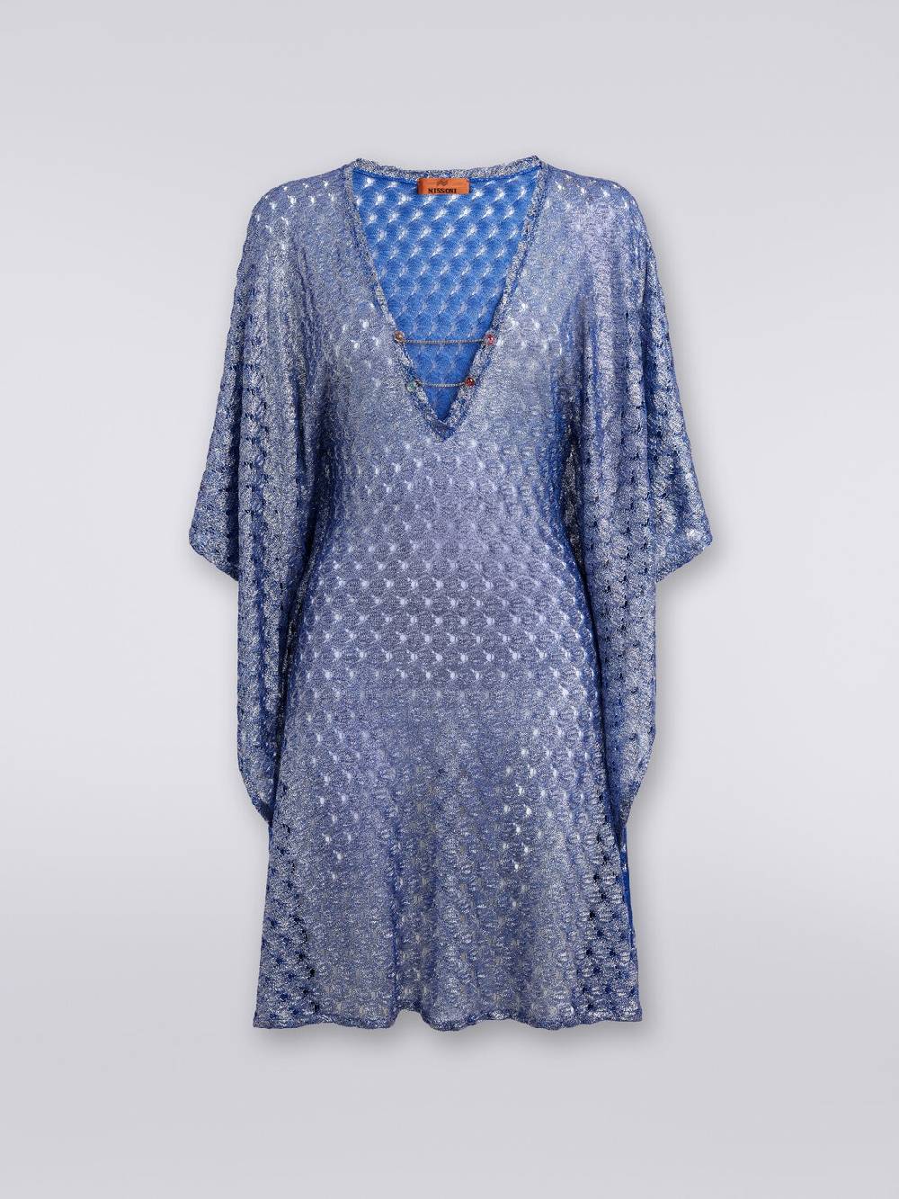 M Missoni Caftano copricostume corto effeto pizzo Saldi
