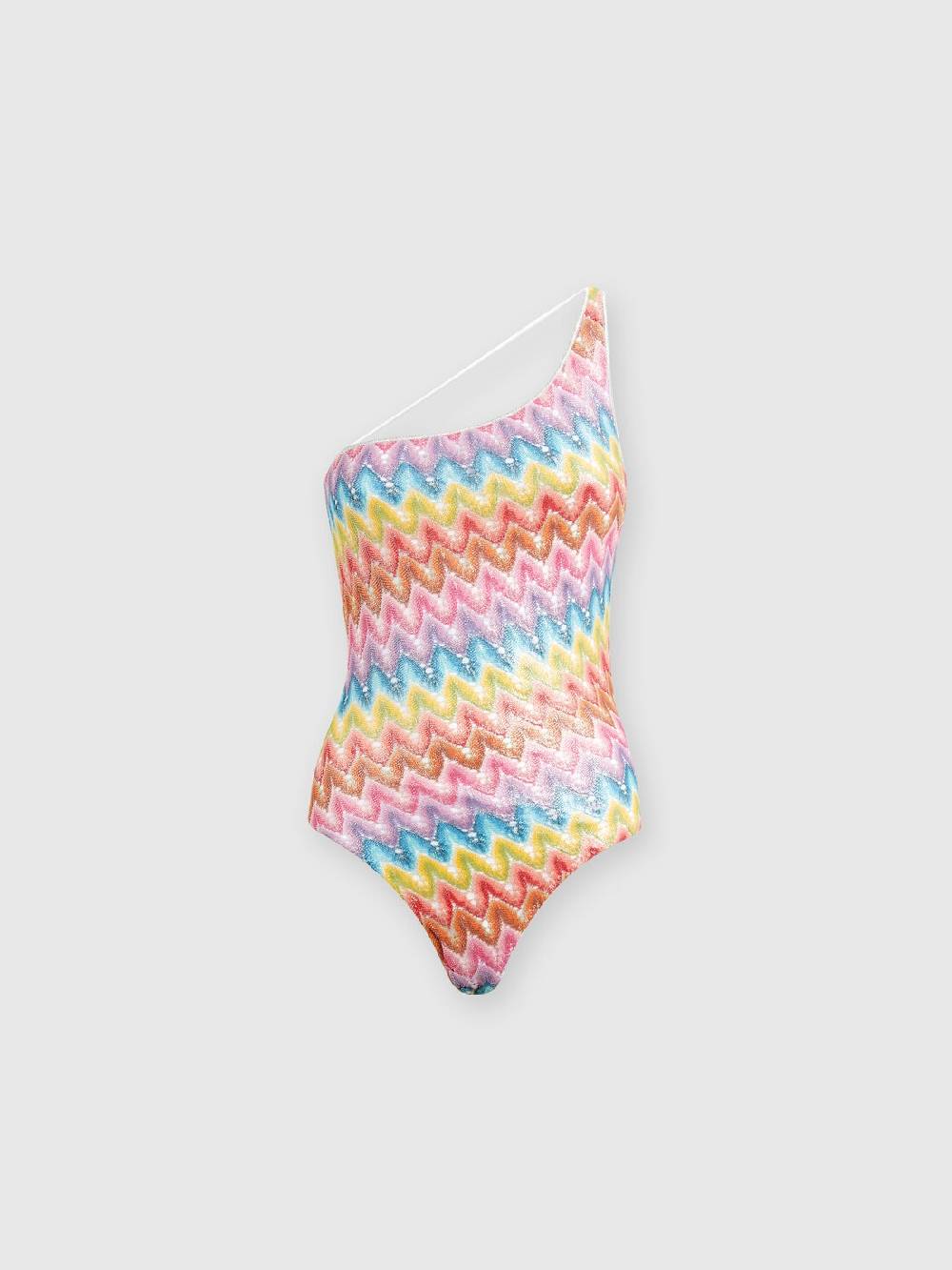 M Missoni Costume intero monospalla in pizzo spalmato I Più Venduti