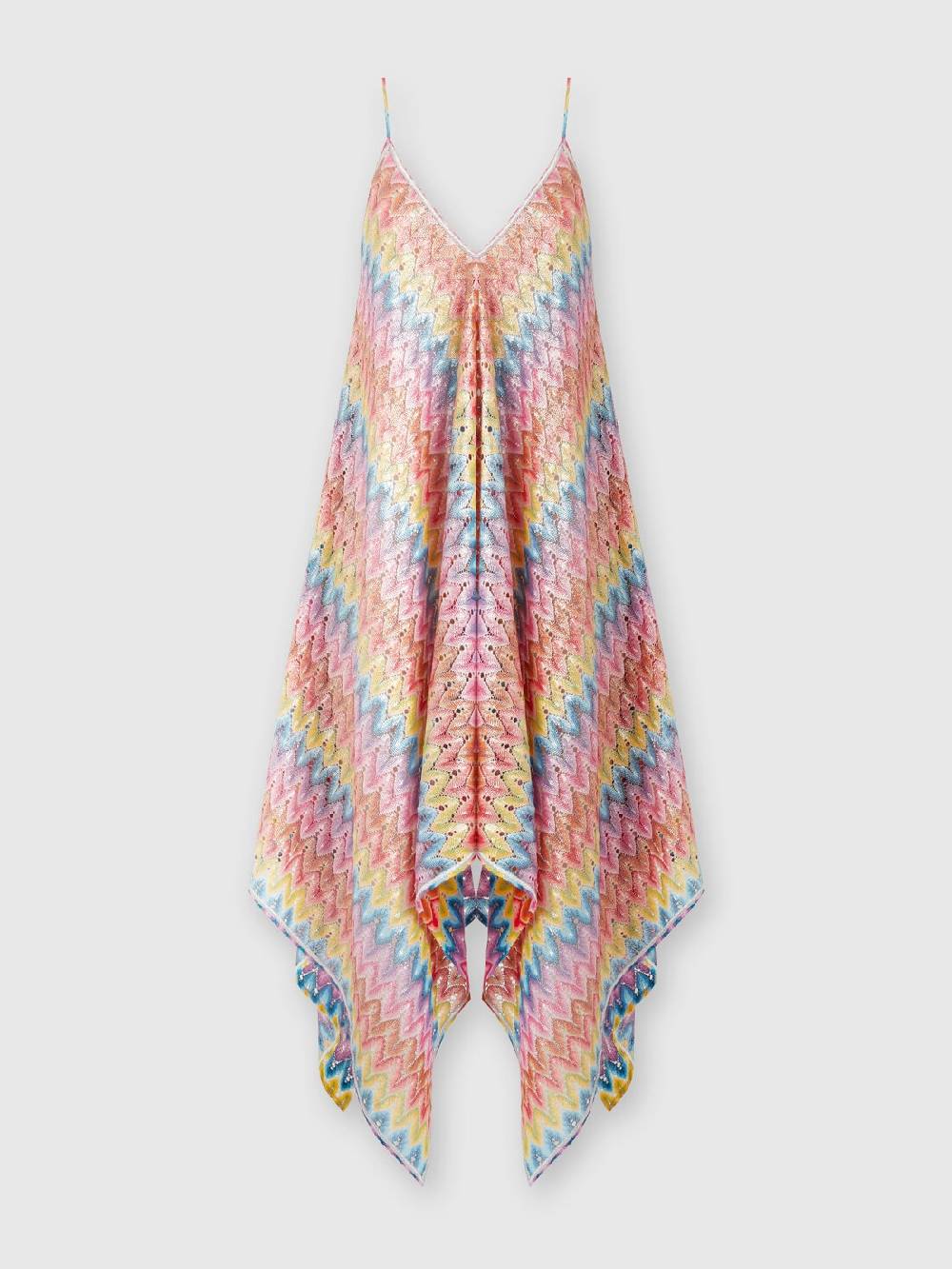 M Missoni Abito copricostume a foulard in pizzo spalmato Vendite Flash