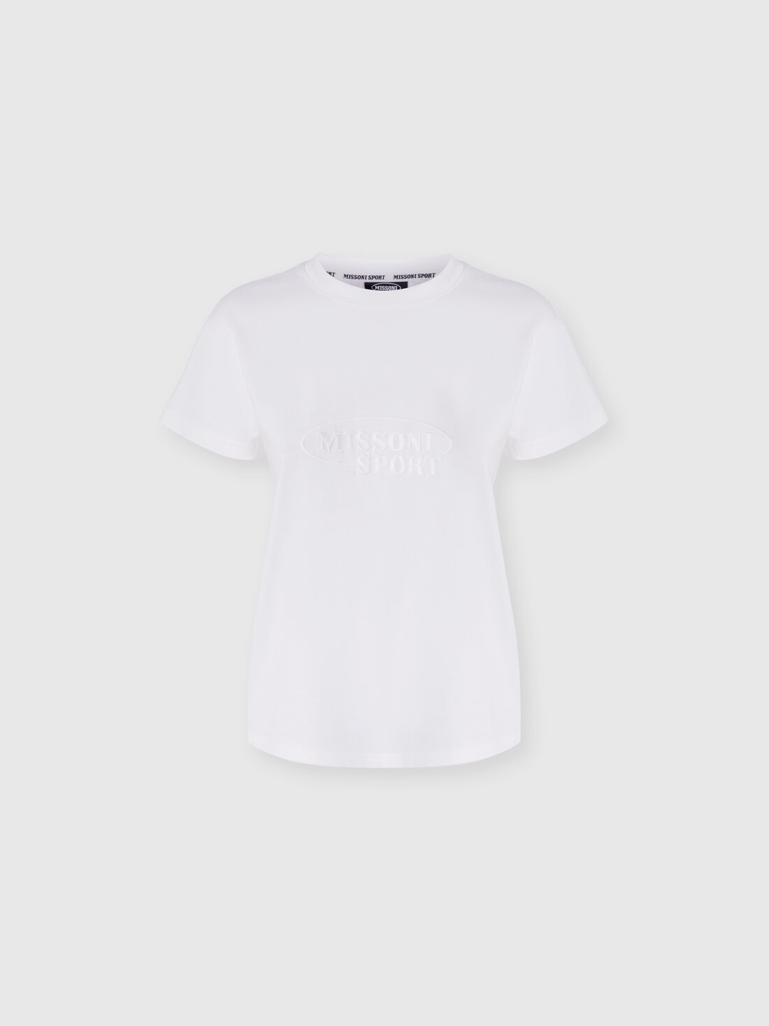 M Missoni T-shirt girocollo in cotone con logo In Saldo