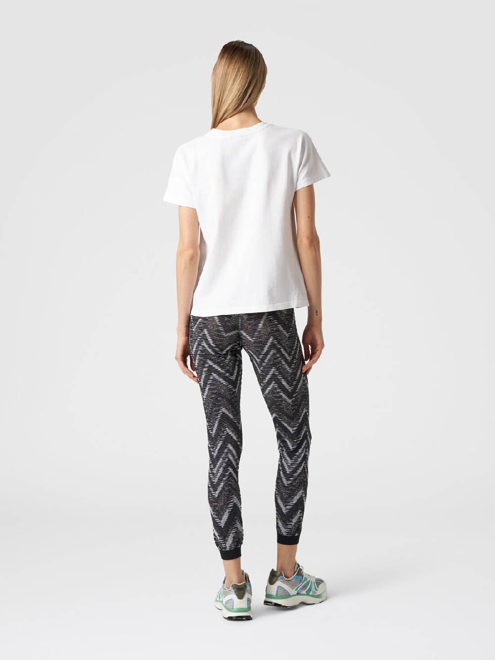 M Missoni T-shirt girocollo in cotone con logo In Saldo
