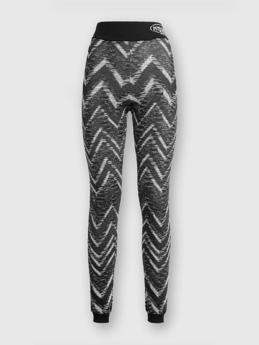 M Missoni Leggings in maglia con lurex e logo Nuova