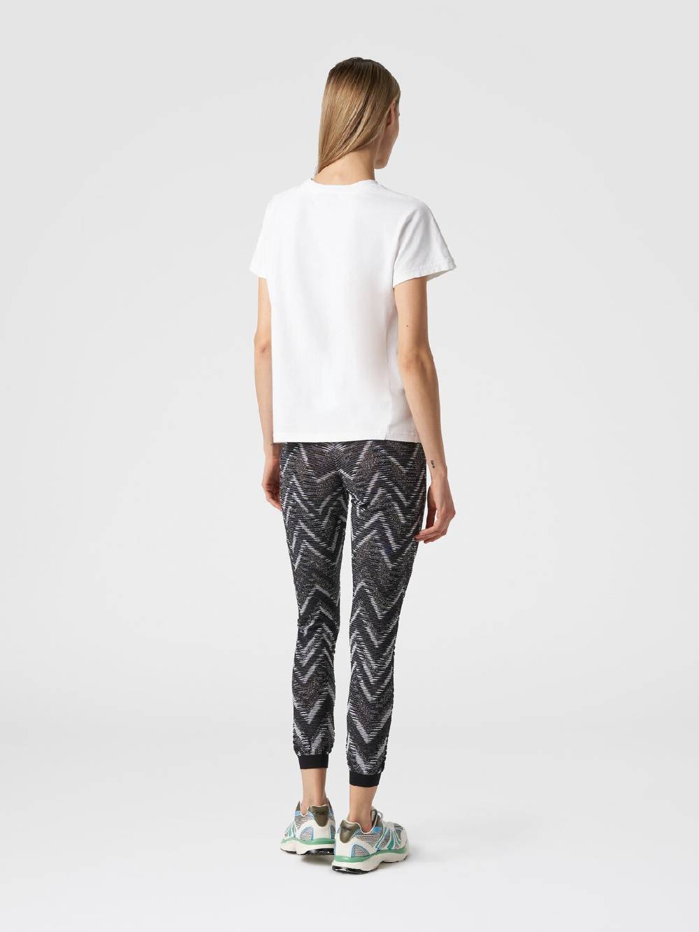M Missoni Leggings in maglia con lurex e logo Nuova