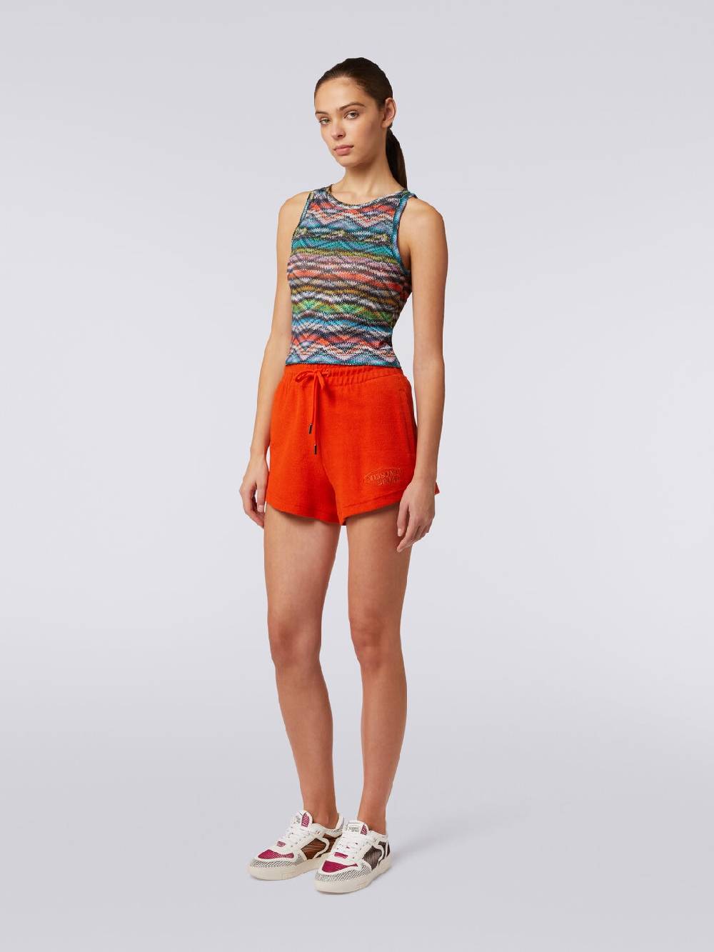 M Missoni Top in nylon stretch stampato Sconto di tempo limitato