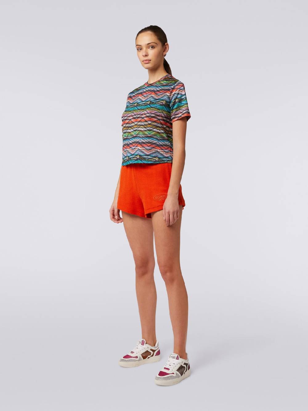 M Missoni T-shirt in nylon stretch stampato Negozio online di fabbrica