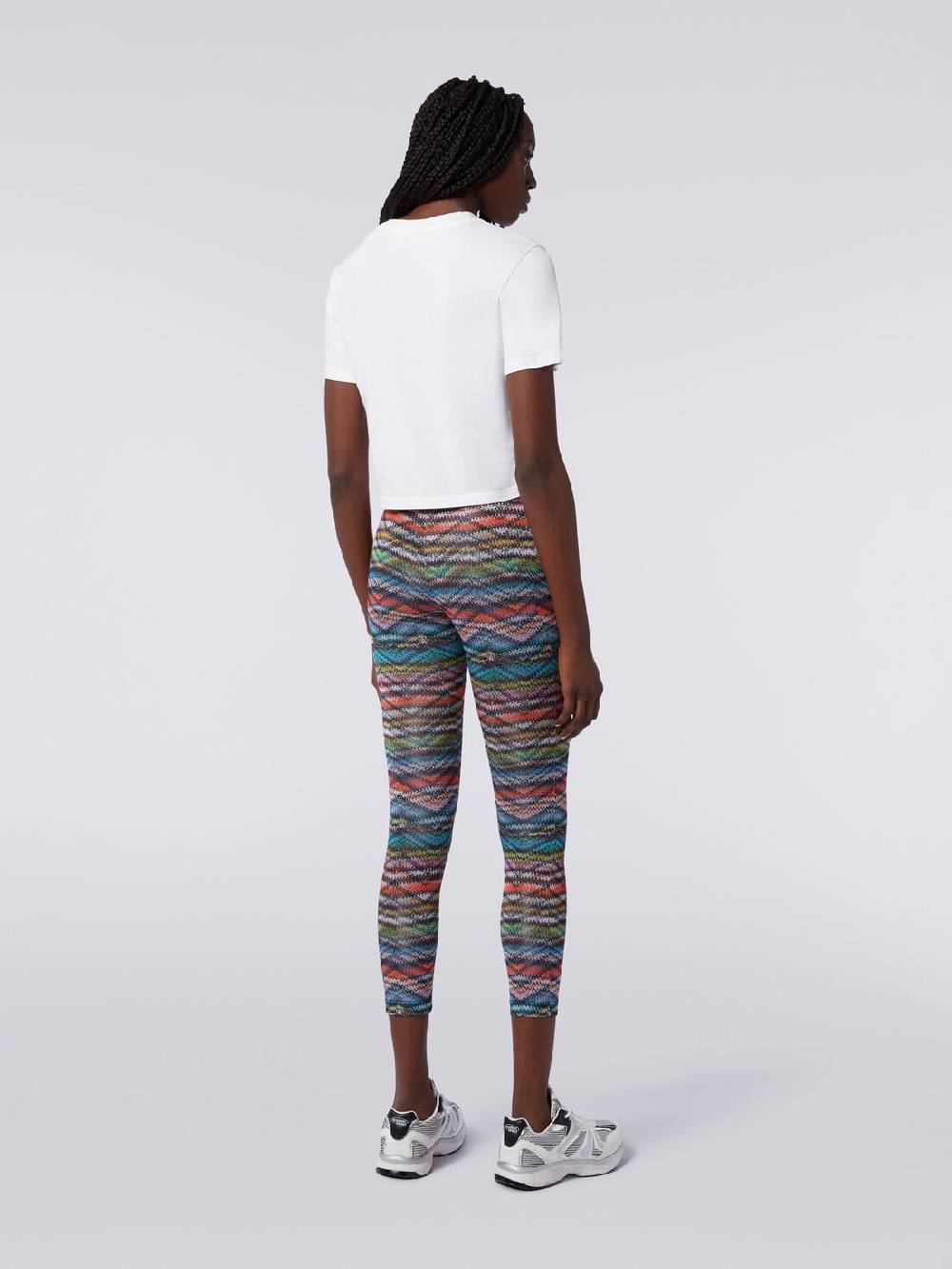 M Missoni Leggings in tessuto stretch stampa zig zag Offerta speciale