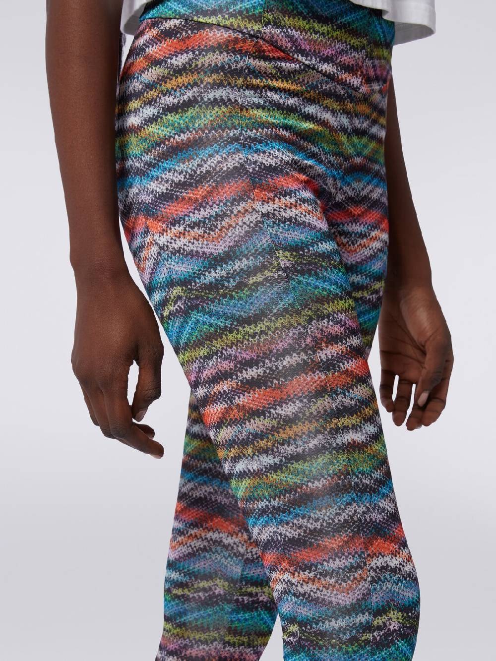 M Missoni Leggings in tessuto stretch stampa zig zag Offerta speciale