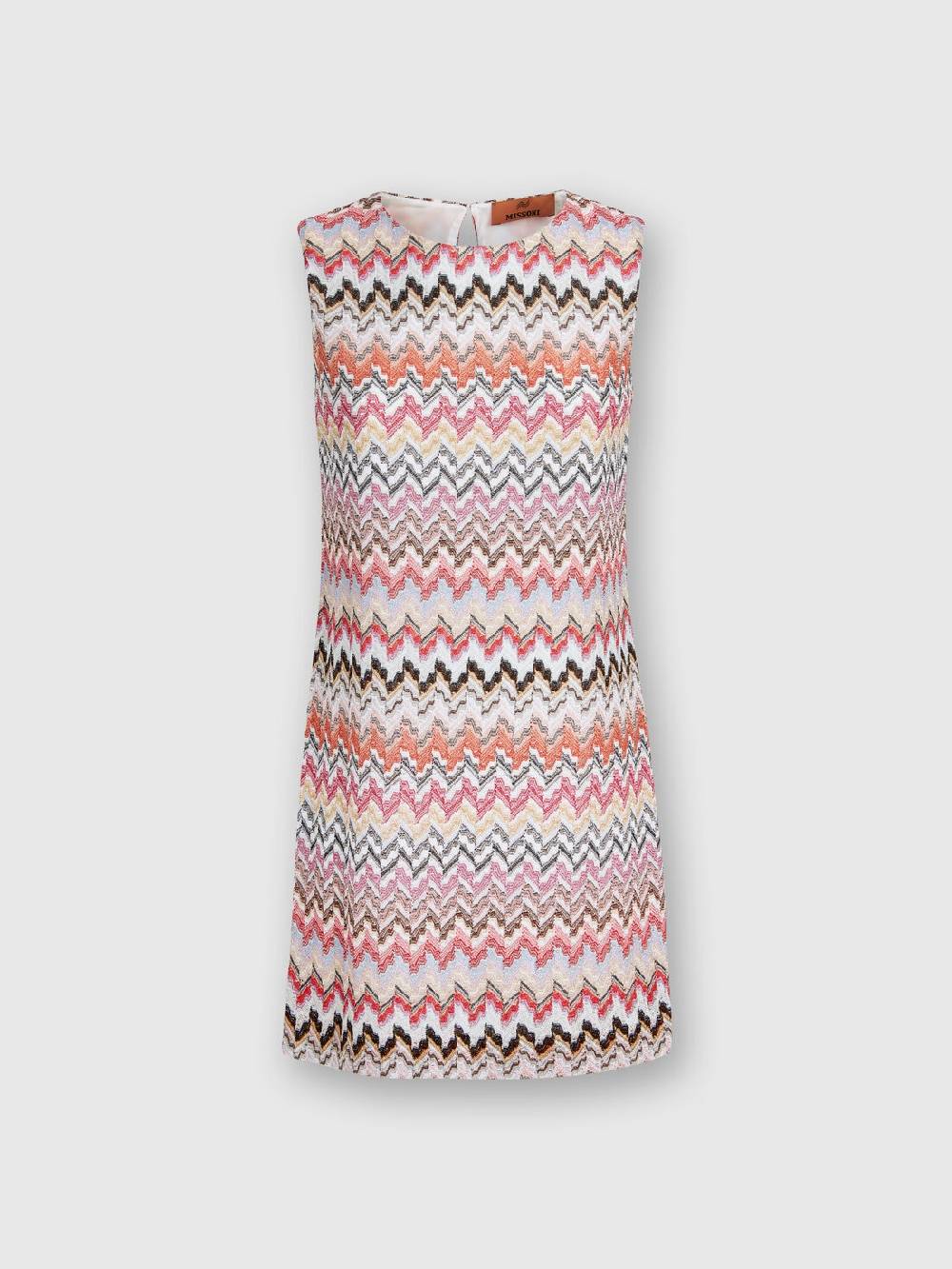 M Missoni Mini-abito in misto viscosa lamé zig zag Comprare a buon mercato