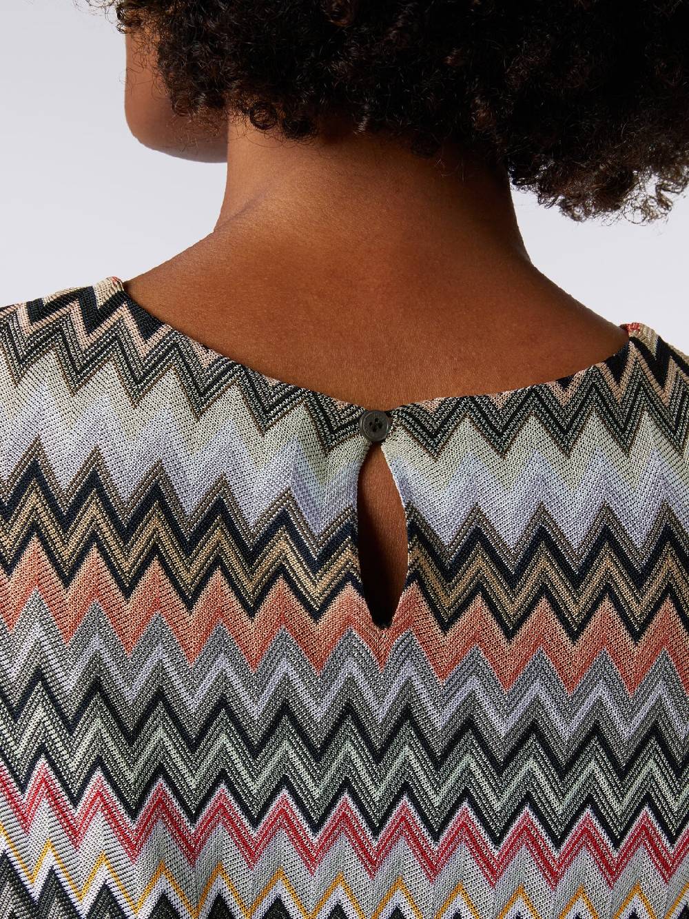 M Missoni Abito a maniche corte in cotone e viscosa zig zag Cyber Monday