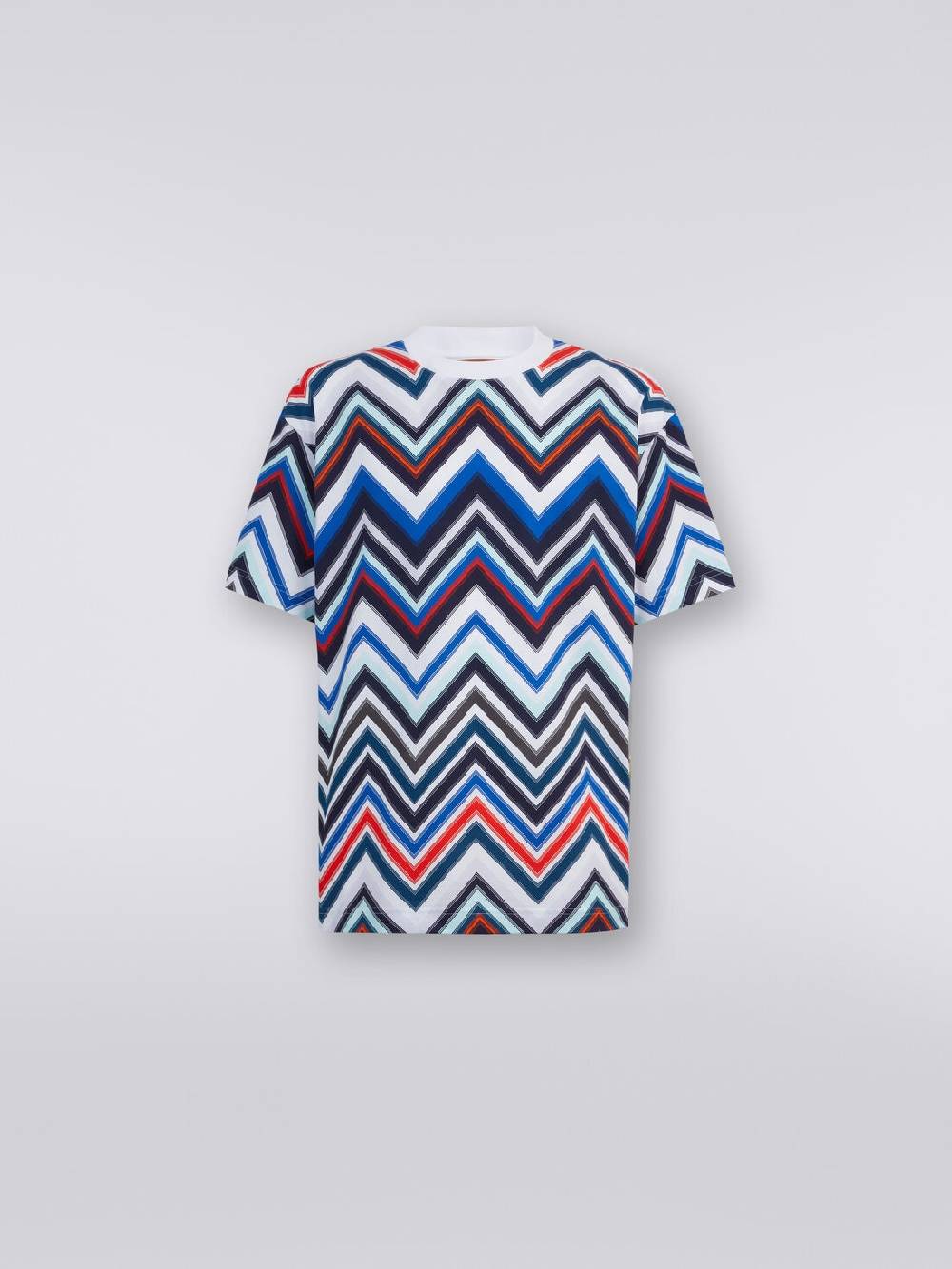 M Missoni T-shirt oversize in cotone zig zag Offerta Anniversario