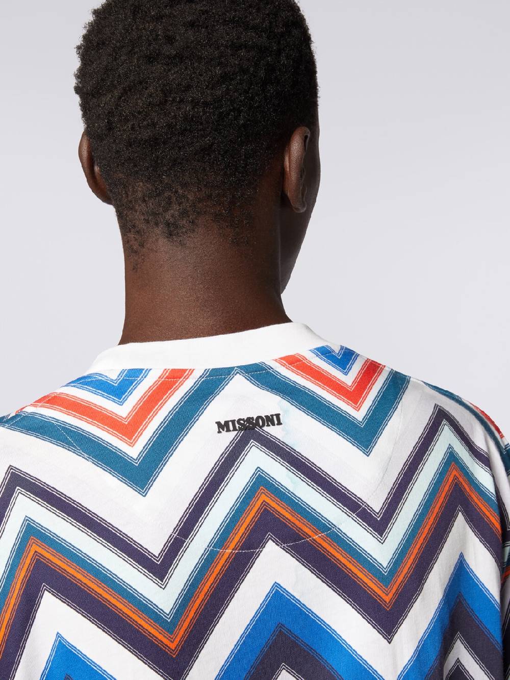 M Missoni T-shirt oversize in cotone zig zag Offerta Anniversario