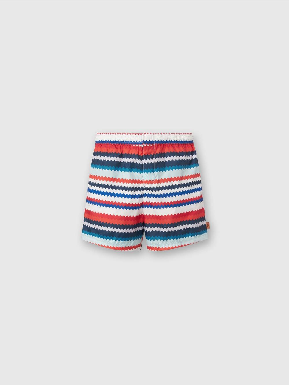 M Missoni Boxer mare in nylon stampa micro zig zag Vendita calda