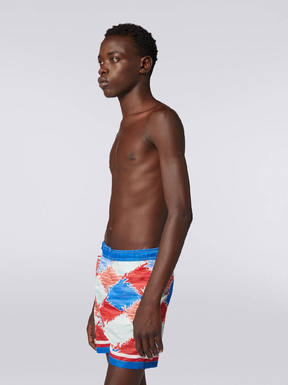 M Missoni Boxer mare in nylon fiammato con logo Latest fashion