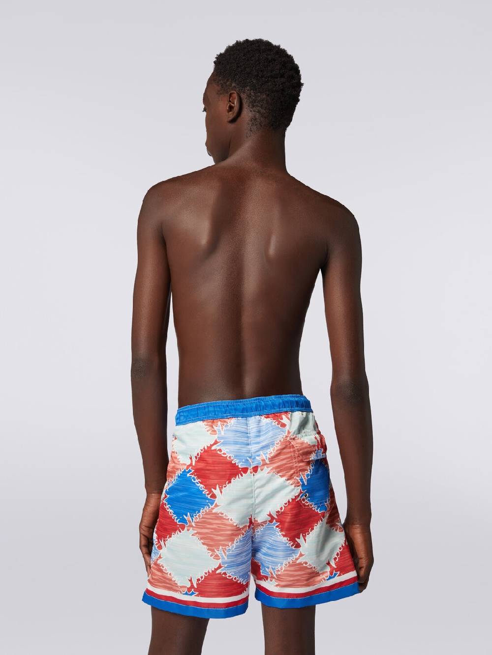 M Missoni Boxer mare in nylon fiammato con logo Latest fashion