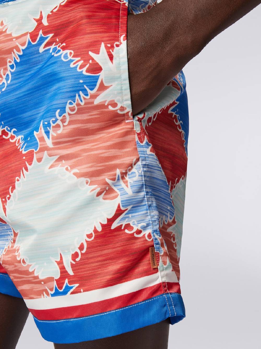 M Missoni Boxer mare in nylon fiammato con logo Latest fashion