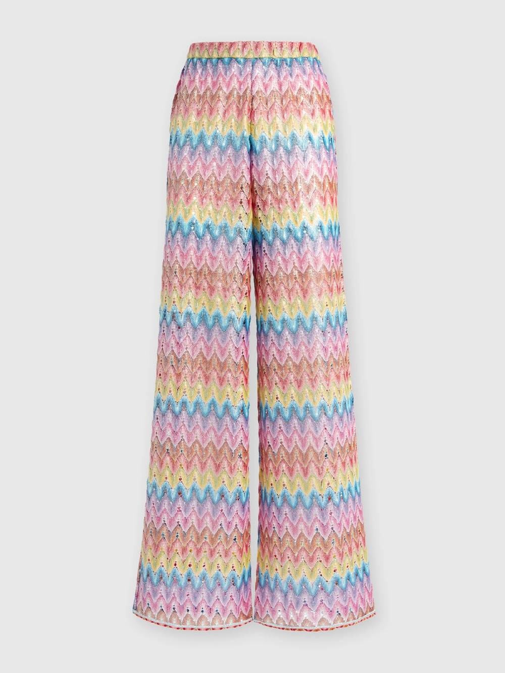 M Missoni Pantaloni in pizzo di misto cotone spalmato Offerta temporanea