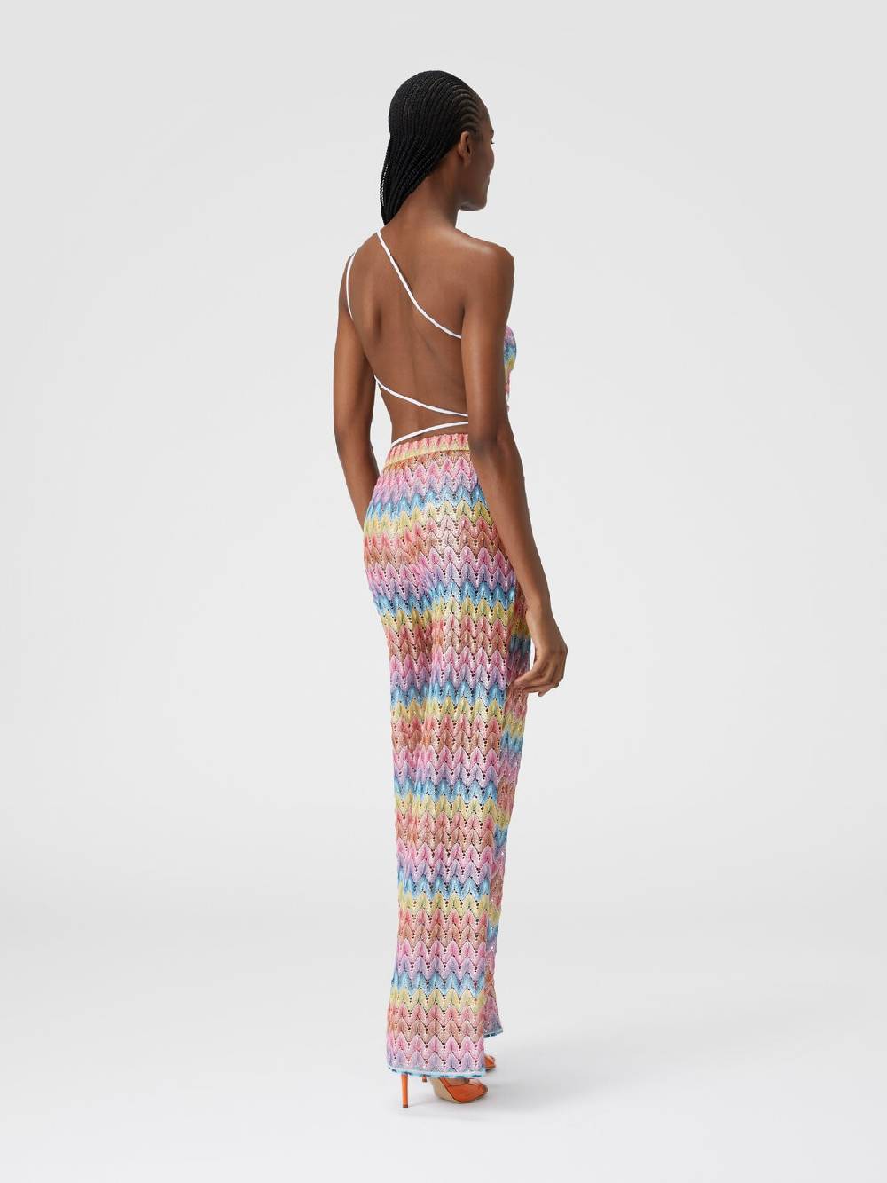 M Missoni Pantaloni in pizzo di misto cotone spalmato Offerta temporanea