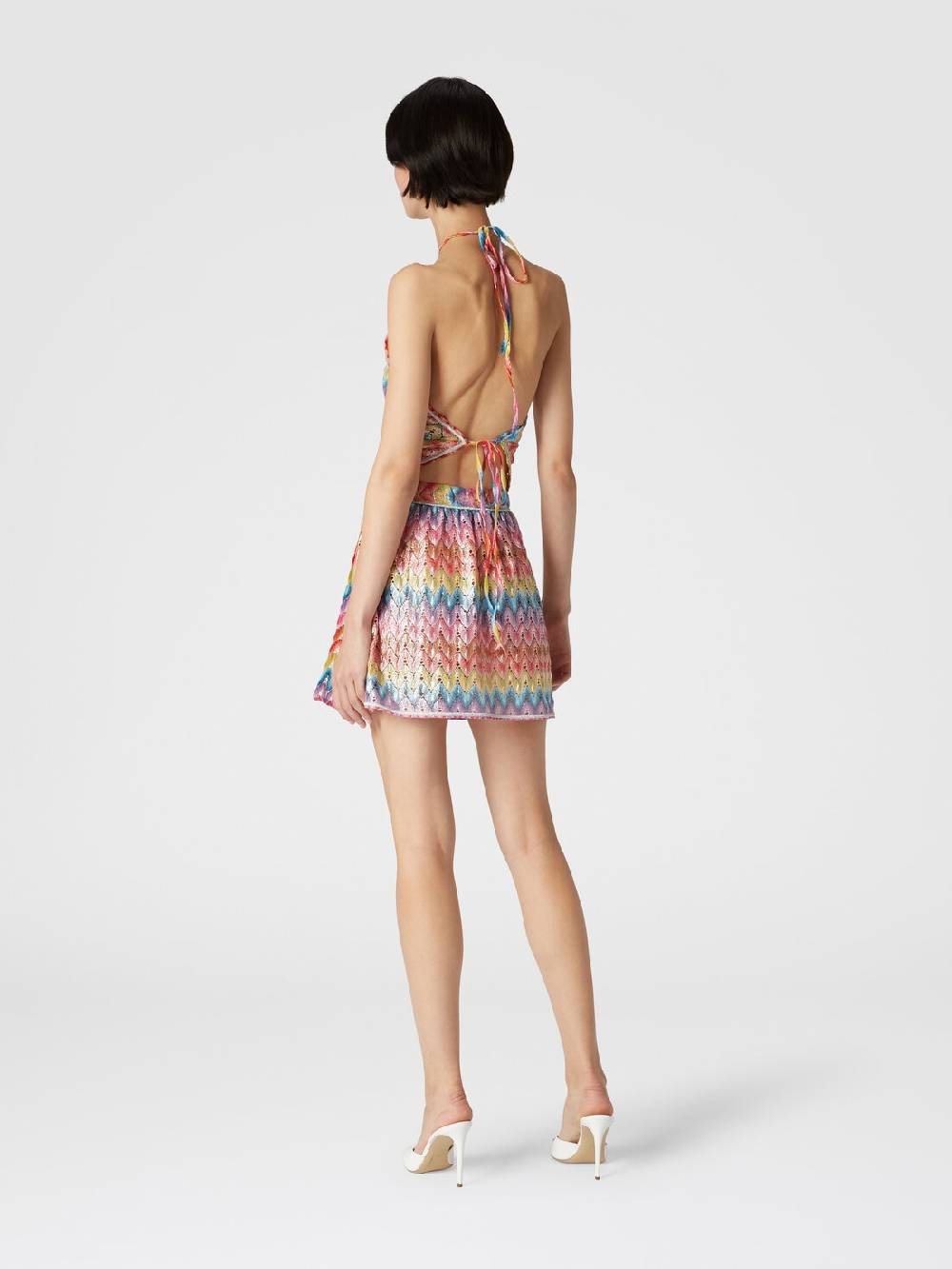 M Missoni Mingonna a portafoglio in pizzo di misto cotone spalmato Offerte esclusive