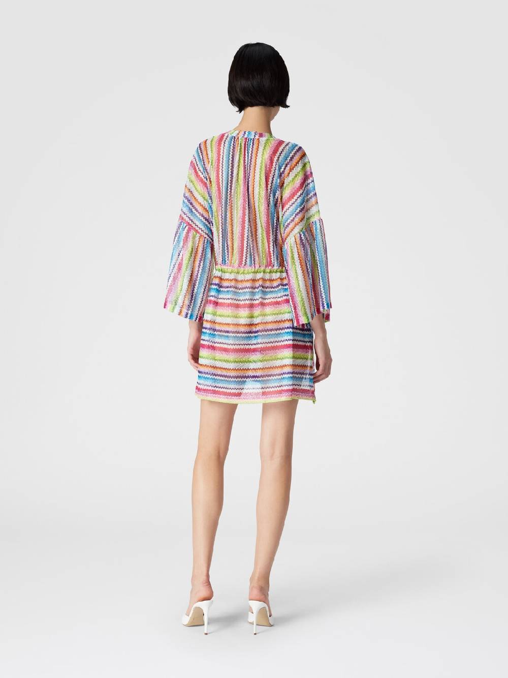 M Missoni Caftano copricostume corto stampa zig zag Offerte giornaliere