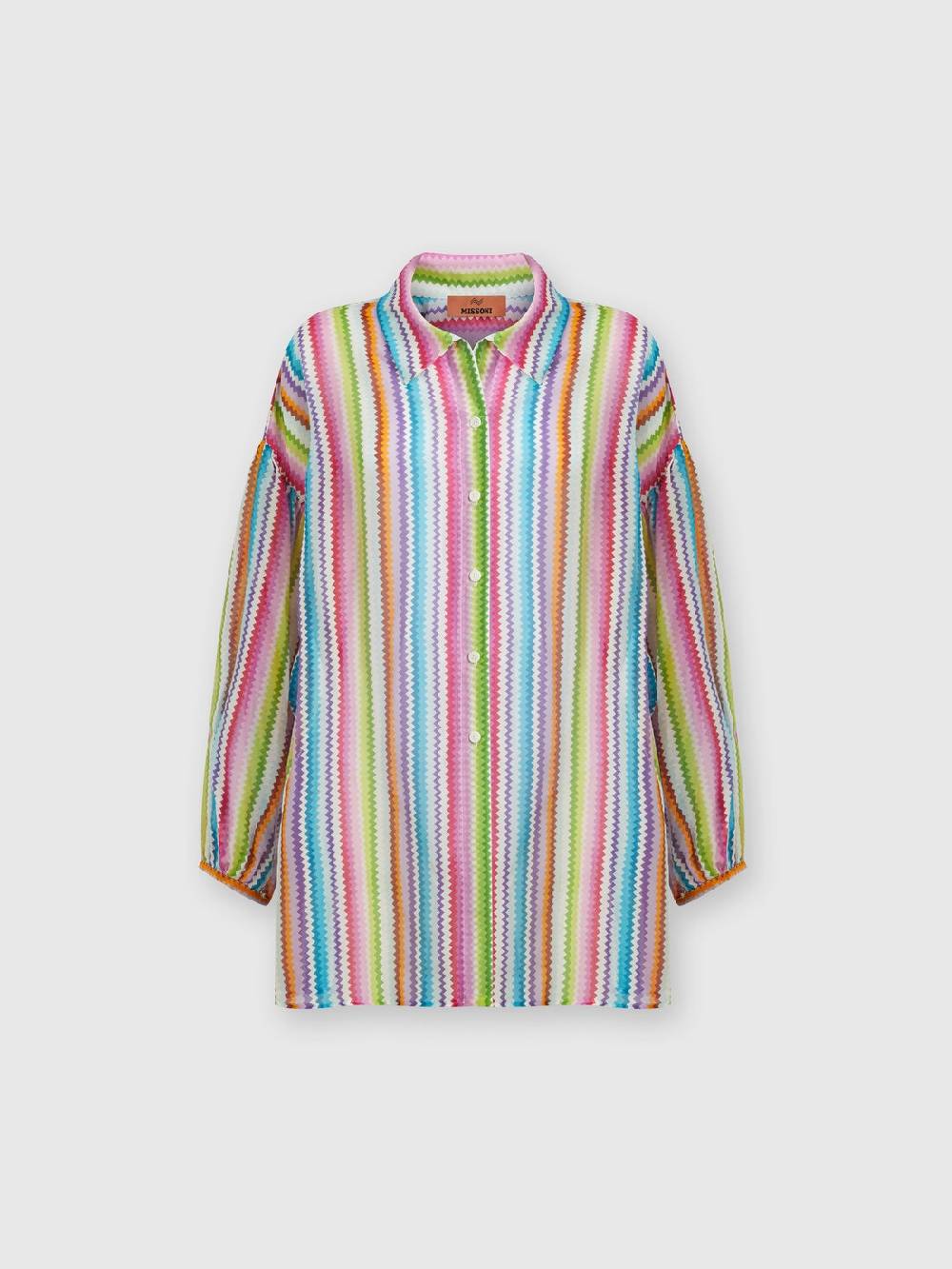 M Missoni Camicia oversize in seta e cotone stampata Offerte speciali