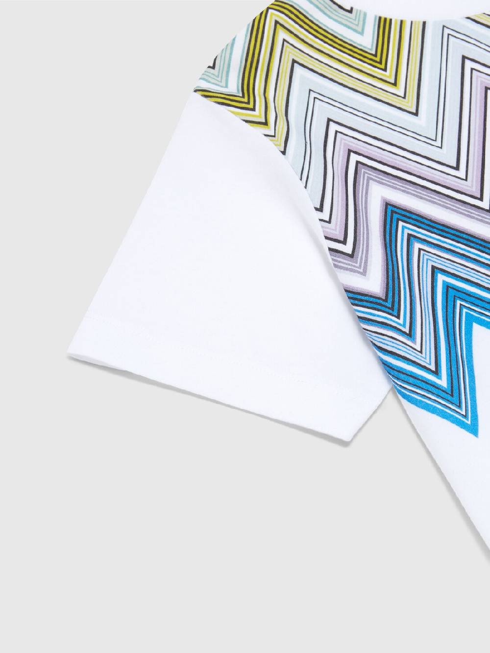 M Missoni T-shirt a maniche corte in cotone con stampa chevron Rilascio limitato