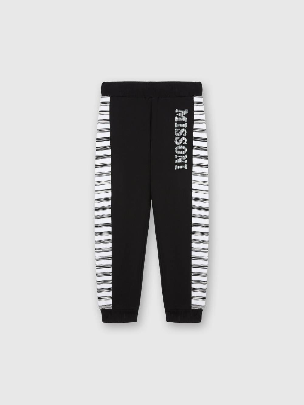 M Missoni Joggers in cotone con inserti fiammati Ultimi tre giorni