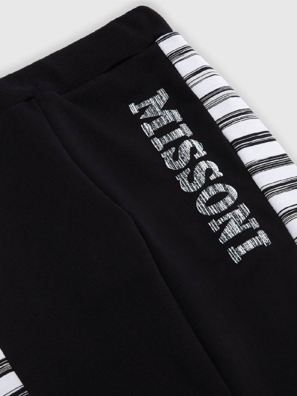 M Missoni Joggers in cotone con inserti fiammati Ultimi tre giorni