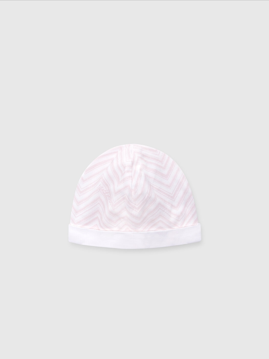 M Missoni Set due pezzi con tutina e zuccotto in cotone zig zag Latest stili