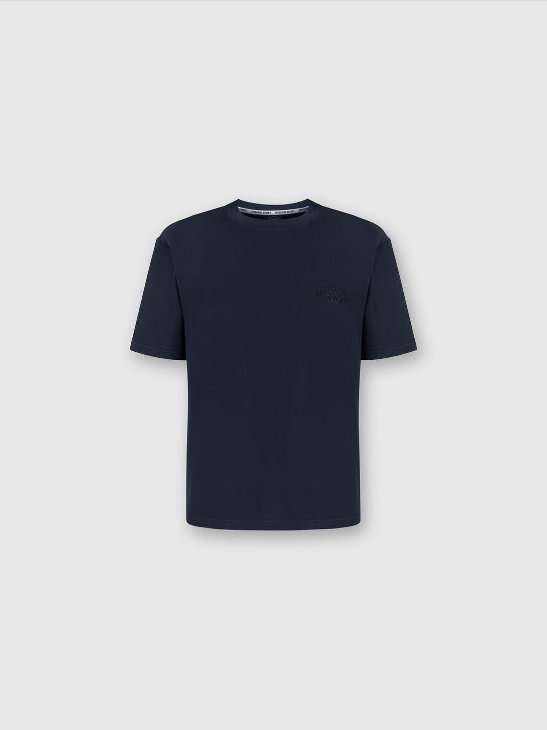 M Missoni T-shirt girocollo in cotone con logo Fino al 60% di sconto